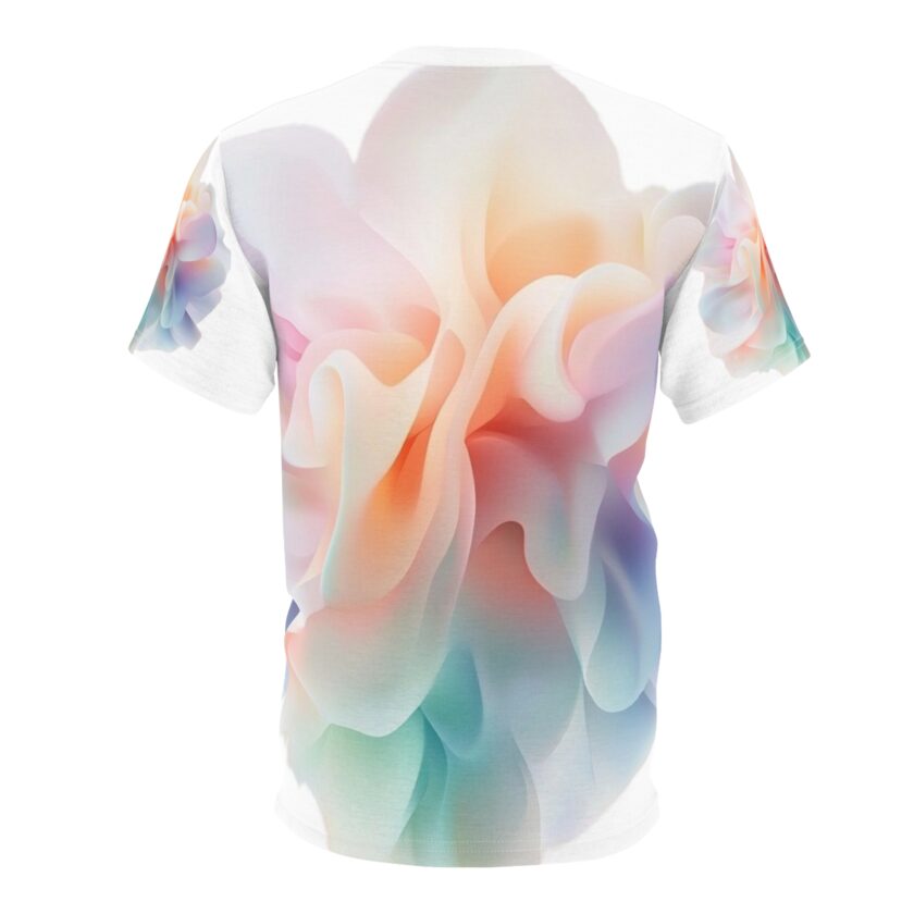 Floral Fantasy Unisex Cut & Sew Tee - Vibrant Colorful Garden Design for Spring Adventures - Image 5