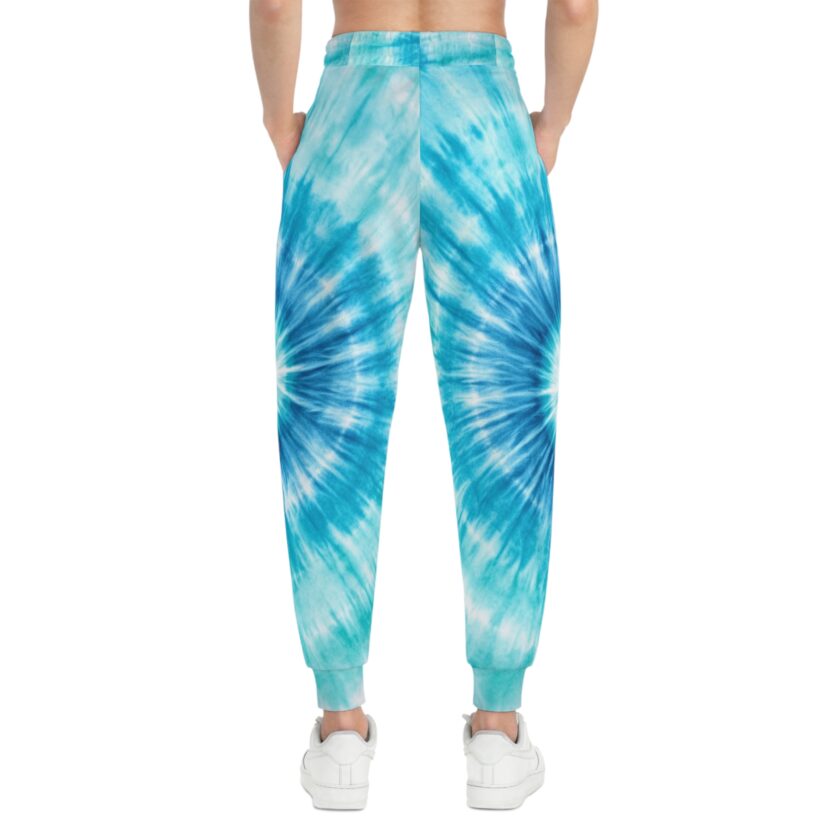 Blue Tie-Dye Athletic Joggers for Comfort and Style - Image 5