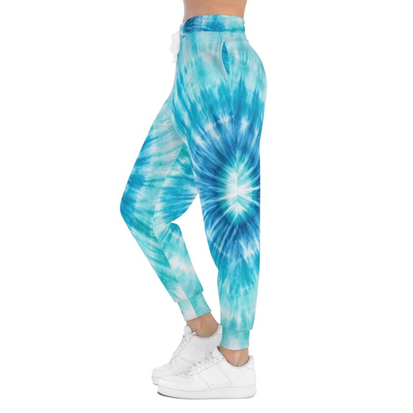 Blue Tie-Dye Athletic Joggers for Comfort and Style - Image 4