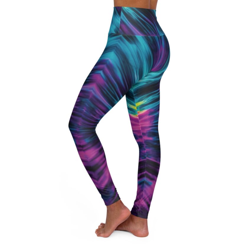 Vibrant High Waisted Yoga Leggings for Active Lifestyle - Image 3