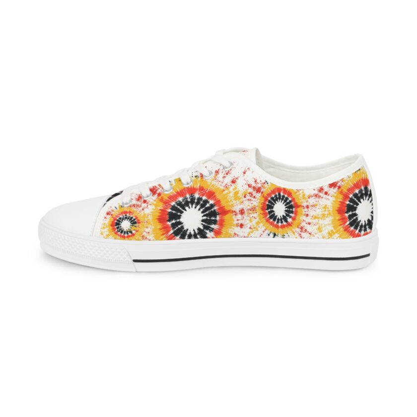 Vibrant Tie-Dye Low Top Sneakers for Men – Casual Spring Style - Image 2