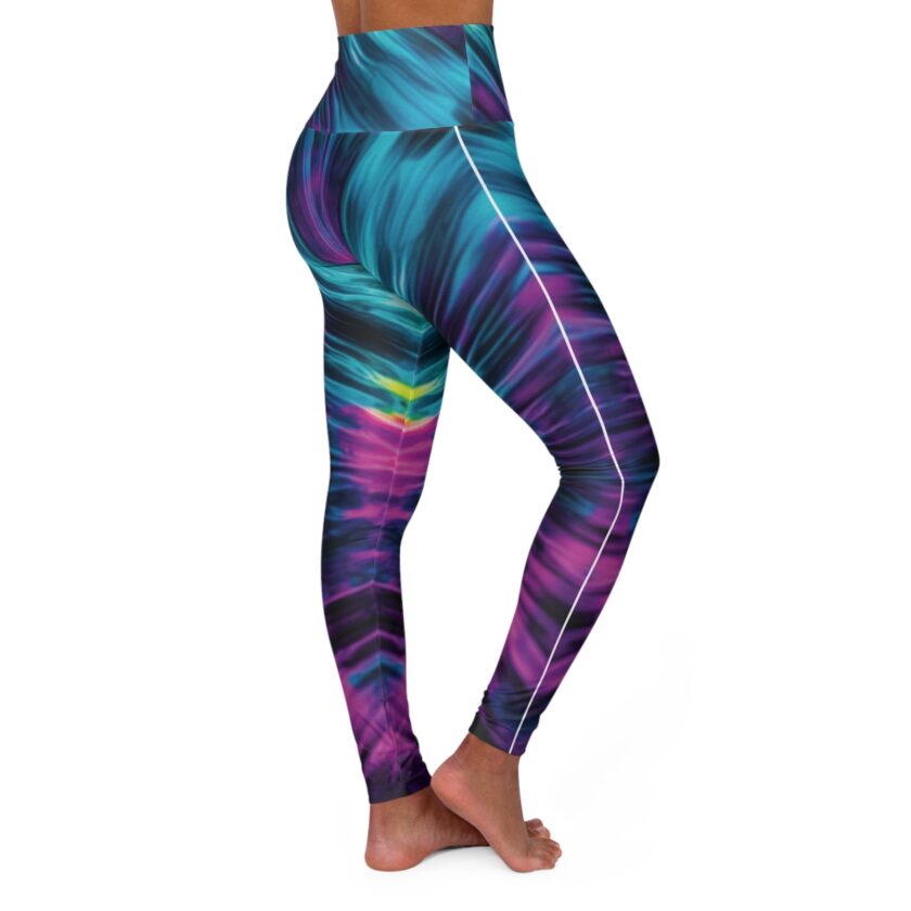 Vibrant High Waisted Yoga Leggings for Active Lifestyle - Image 4